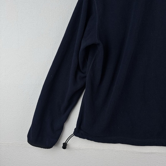 Vtg Polo Sport Ralph Lauren Small Blue Fleece Quarter Zip Cord Hem Pullover - Picture 6 of 12